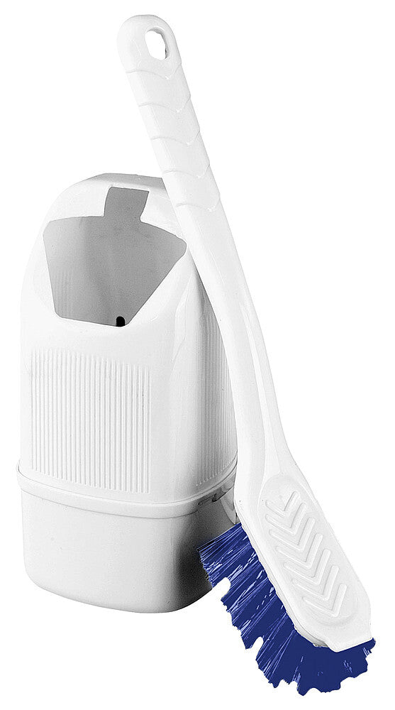 Brunner Toby toilet brush with silicone brush, color white.