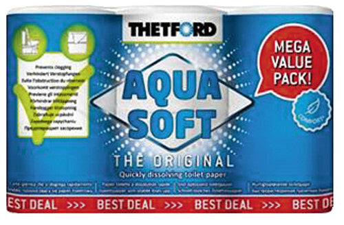 Thetford Aqua Soft Toilet Paper 6x
