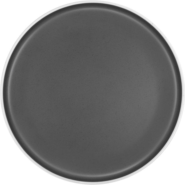 Essteller BRUNNER Dolomit Stone Touch, Durchm 26 cm. Farbe schwarz / grau