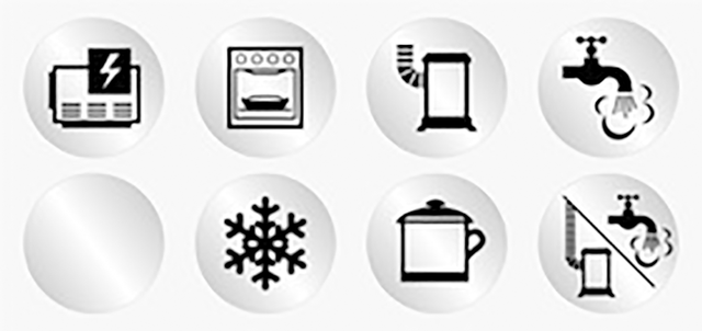 Symbolaufkleber Satz GOK für Drehgriff-Verteilerblock Typ DSV-AB SV 5 Stück