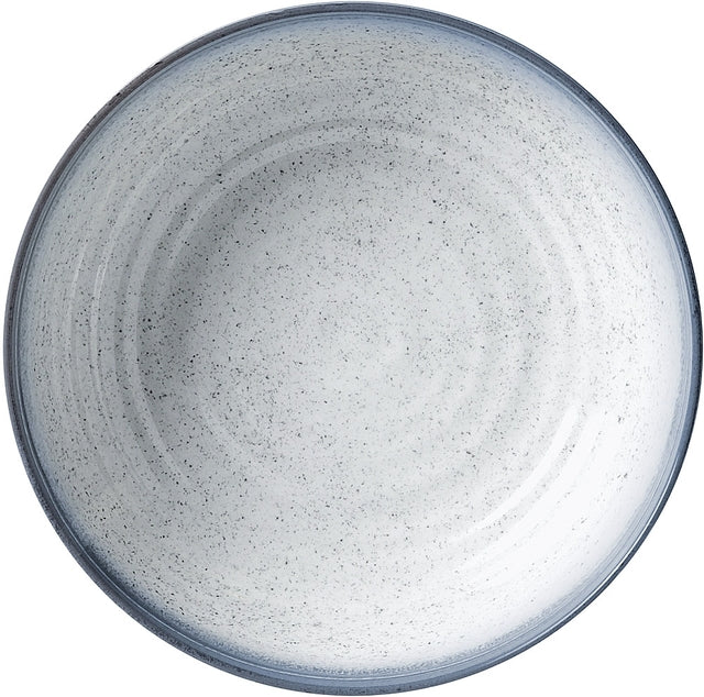 Suppenteller Melamin BRUNNER Tuscany Durchm. 21 cm Farbe creme/blau