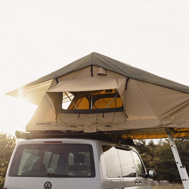 Roof tent horntools Desert I, color sand, without awning.