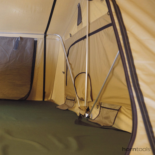 Roof tent horntools Desert I, color sand, without awning.