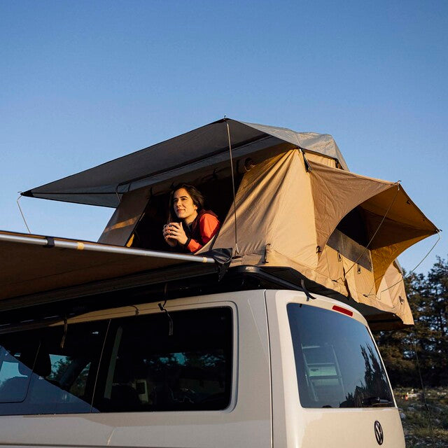 Roof tent horntools Desert I, color sand, without awning.
