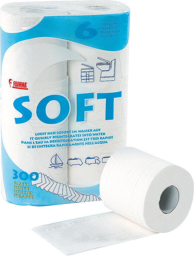 Toilettenpapier Fiamma Soft 6 (6 Rollen = 300 Blatt)