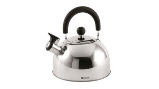 Outwell Tea Break L 2.2 l kettle, silver finish.