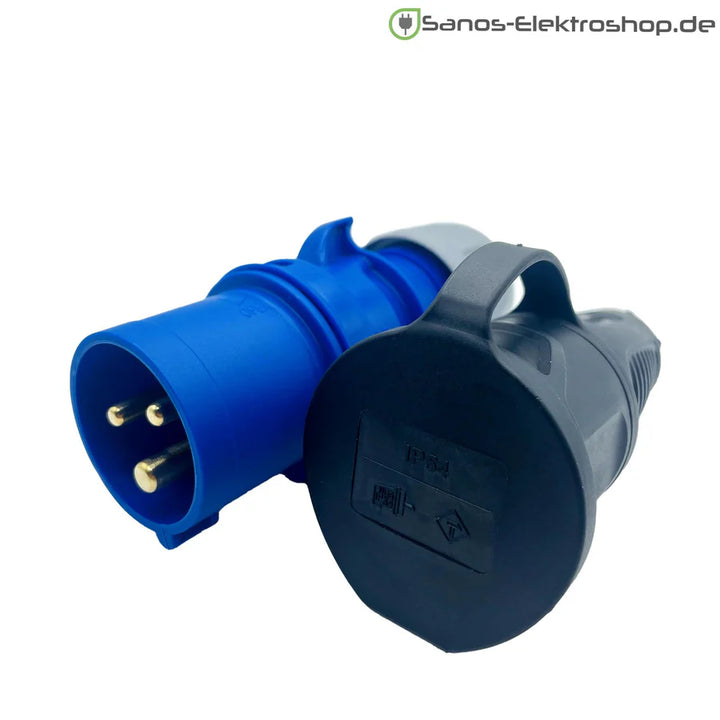 Adapterleitung Weingärnter H07BQ-F 3G2,5 1,5m orange (CEE auf Schuko)