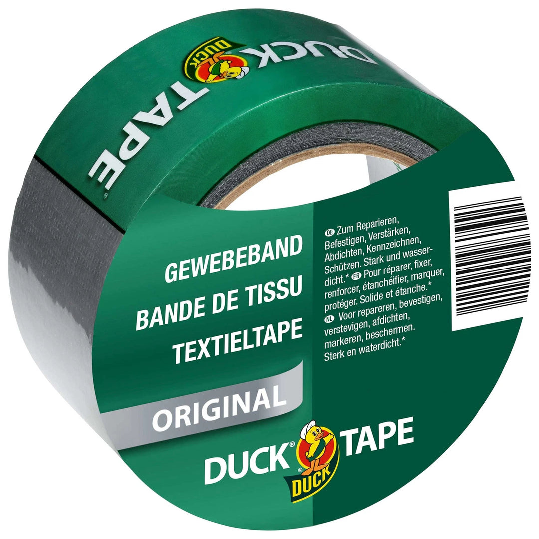 Gewebeband Duck Tape Original silber, 50mm 2 Rollen a 25m