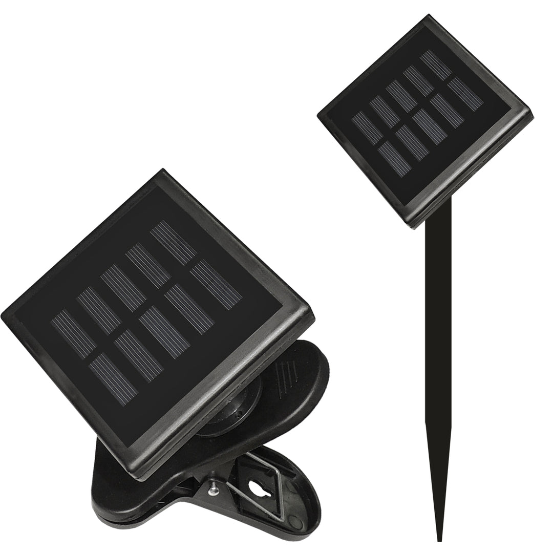 LED Lichterkette mit Solarpanel - Tag- und Nachtsensor - Prixa Sline - Warmweiß 3000K - 4.85 Meter - 20 LED's - Wasserdicht IP44