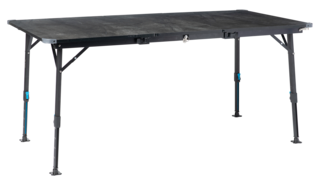 Tisch Flex 3-in-1 schwarz mit Bambusplatte