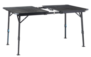 Tisch Flex 3-in-1 schwarz mit Bambusplatte