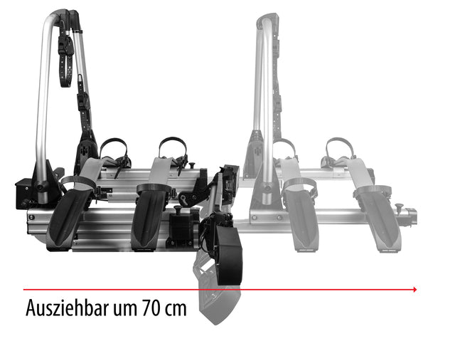 Fahrradträger EUFAB Flügeltür- kupplungsträger SD 260 Traglast 60 kg, 2 Fahrräder