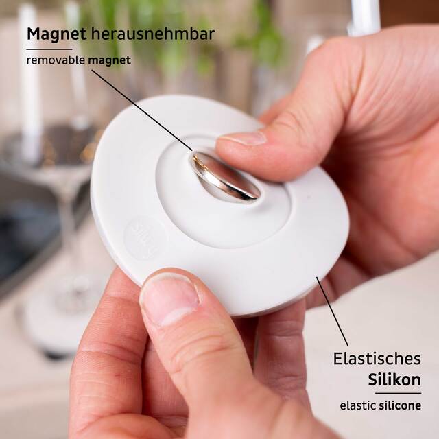 Magnet-Kondom für Stilgläser