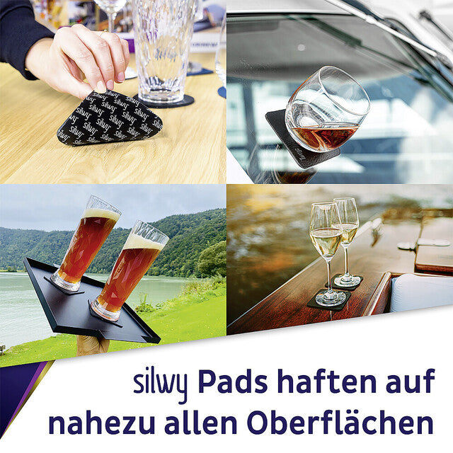 Magnet-Kunststoffgläser silwy 2er-Set Hightech 200 ml Fb. transparent