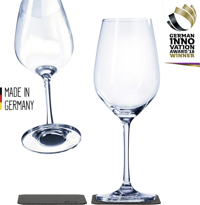 Magnet-Kristallgläser silwy WEIN 2er-Set 250 ml 2 Kristallgläser + 2 P – Vanstuff